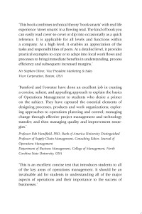 Image of Essential Guide to Operations Management
